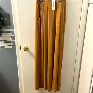 Three Bird Nest Mustard Wide-Leg Pants